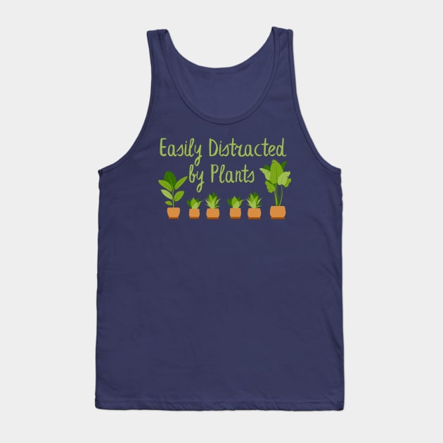 Lispe Easily Distracted by Plants Houseplant Gardener Tank Top by Lispe